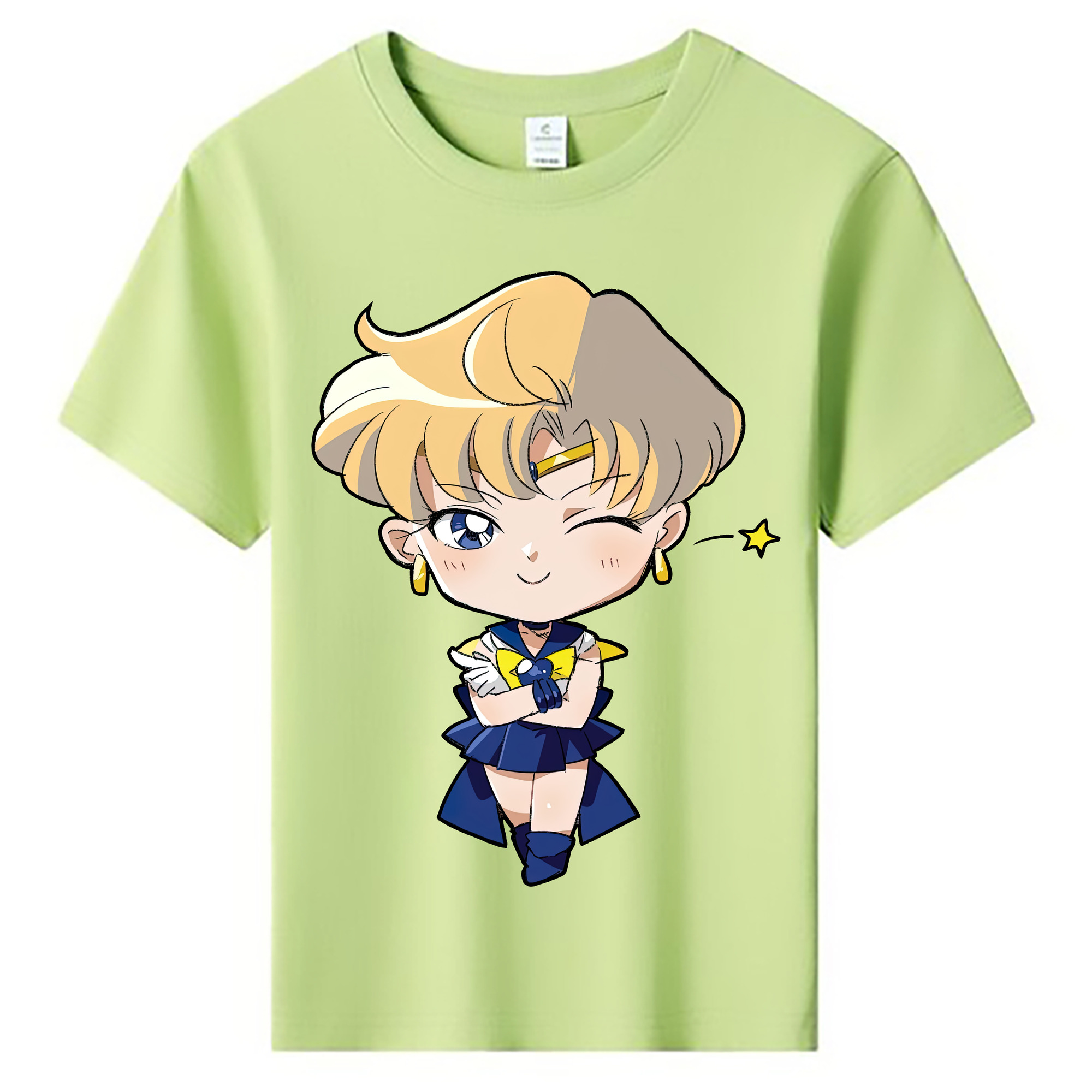 （画像用） 美少女戦士セーラームーン 天王はるか Sailor Moon Tenoh Haruka 綿100％キッズTシャツ（フロントプリント）